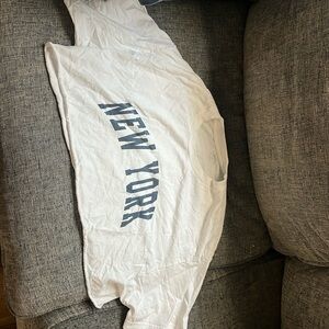 brandy melville/ john gault good condition white cropped tee